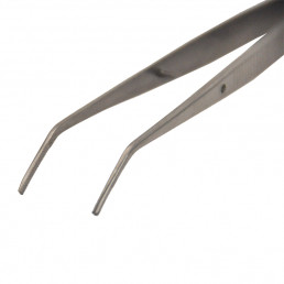 Пинцет стоматологический изогнутый Flagg с насечками, 16,0 см, AGILE