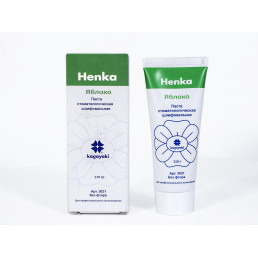 Хенка (115 г) Полировочная и чистящая паста, без фтора (яблоко), Кагаяки (Kagayaki Henka)