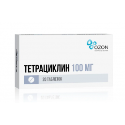 Тетрациклин, таблетки покр. плен.об. (100 мг) (20 шт) Атолл/Озон