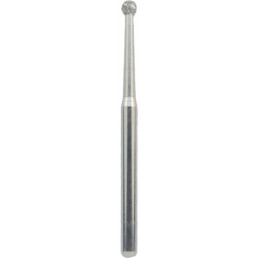 Бор алмазный 801L-014M-FG (1шт) форма шаровидный длинный, среднее зерно, NTI