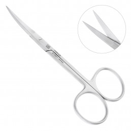 AC 649/11 Ножницы хирургические стандартные изогнутые, 11,0 см, зубчатые, NOPA