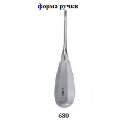 680/9 Элеватор Berten, изогнутый (4мм с желобком), AGILE