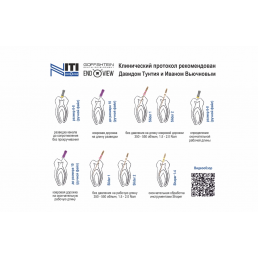 ENDOVIEW файл 21мм Ассорти (6 шт/уп) Goffshtein Dental Development (Файлы от Ивана Вьючнова) 