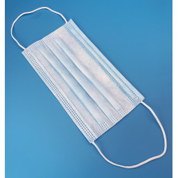 Маски одноразовые Новимед НОРМАЛ на резинках 3-слойные голубые (50 шт.), NOVIMED NORMAL (коробка)