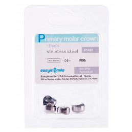 DLL5, Коронки из нержавеющей стали для временных зубов (5шт.), EASYINSMILE