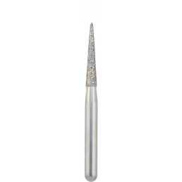 Бор алмазный 858-014M-FGM (1шт) форма конус, остроконечный, среднее зерно, NTI