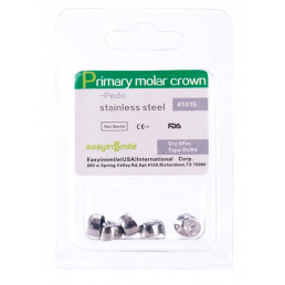 DUR4, Коронки из нержавеющей стали для временных зубов (5шт.), EASYINSMILE