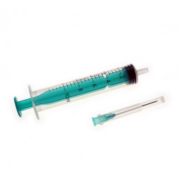 Шприц инъекц. (100шт)  10 мл 3-х комп. с иглой 0,8*40 мм (21G*1 1/2") SitekMed