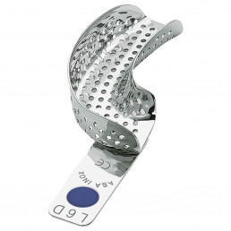 Ложка слеп. Желез, перф., половинка, без бортиков 2801-L6D(Левый верх-правый низ) (1шт) ASA Dental