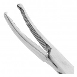 AA 159/18 Щипцы для артерии изогнутые с зубцом Halsted, 18,5 см, NOPA
