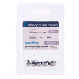 DLR4, Коронки из нержавеющей стали для временных зубов (5шт.), EASYINSMILE