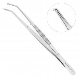 22-7 Пинцет Goldman-Fox, 15,0 см, правый, крысиный зуб, HLW