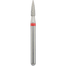 Бор алмазный 860-014F-FG (1шт) форма пламевидный, мелкое зерно, NTI