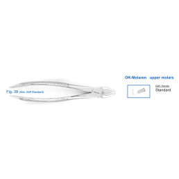 11-39 Щипцы для удаления зубов детские верхние, моляры 