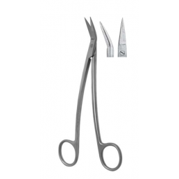 07-161 Ножницы хирургические изогнуто-угловые Dean, 170 мм (1шт) AGILE