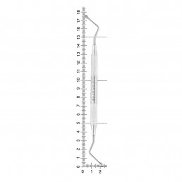 KA 654/87 Ложка кюретажная Lukas, изогнутая, NOPA