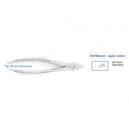 11-39 Щипцы для удаления зубов детские верхние, моляры 