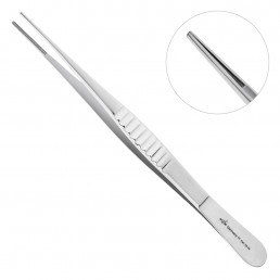 22-34 Пинцет прямой атравматичный De Bakey, 15,0 см