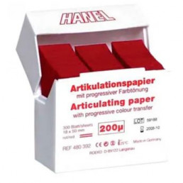 Копирка бумага HANEL 200мик. 480392 прямая красная (300листов) Coltene