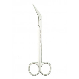 Ножницы хирургические изогнутые Locklin 160 мм, зубчатые (1шт) Medenta 
