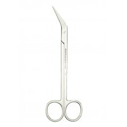 Ножницы хирургические изогнутые Locklin 160 мм, зубчатые (1шт) Medenta 