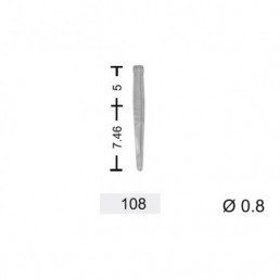 Юнипин 108 (100 шт.), Штифты беззольные, 0.8 мм, белые, Кагаяки (Kagayaki YuniPin)