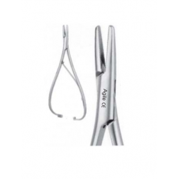 Иглодержатель микрохирургический прямой Mathieu, 170 мм (1шт) AGILE