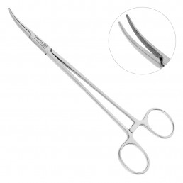 AA 157/18 Щипцы для артерии изогнутые Halsted, 18,0 см, NOPA