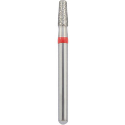 Бор алмазный 845KR-016F-FG (1шт) форма конус, круглый кант, мелкое зерно, NTI
