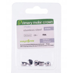 DLL2, Коронки из нержавеющей стали для временных зубов (5шт.), EASYINSMILE