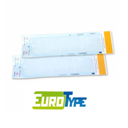 Пакеты для стерилизации ЕВРОТАЙП 135мм/280мм (уп 200шт)  самозапечатывающиеся (бумага/пленка)
