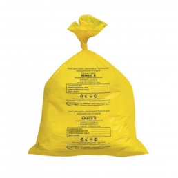 Пакет для медотходов класс Б (Желтый)  6л (330*300 мм) (уп 100шт) МедКом