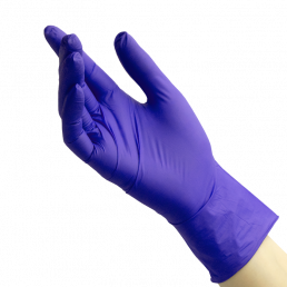 Перчатки нитрил, 100шт, Фиолетово-голубой BENOVY M (7-8)
