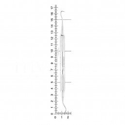26-16 Скейлер парадонтологический Towner Jaquette, форма 15/30, диаметр 8 мм