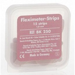 Копирка шаблоны BAUSCH ВК250 гибкие (15 листов) розовые  (1мм) (Fleximeter Strips)