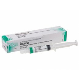 Полидент №3 (1 шпр*5 мг Полирующая паста для для отбеливания, реминерализации и фторирования зубной эмали, ВладМиВа