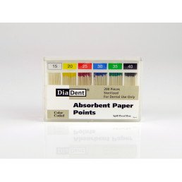 Штифты бумажные DiaDent 02 ассорти №15-40 (200шт)