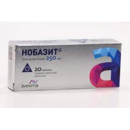 Нобазит табл.покр.плен.об. 250 мг (20 шт) Ирбитский ХФЗ