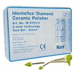 Идентофлекс Даймонд Керамик НАБОР (4 шт в ассорт.) Алмазные полиры для керамики, KERR Identoflex