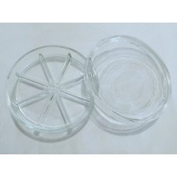 Чашка петри стекло (8 делений) 