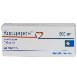 Кордарон, таблетки (200 мг) (30 шт) Санофи