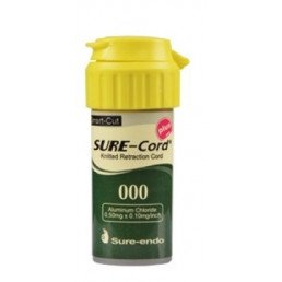 Sure-Cord  №000 (254см) (алюминий хлорид) ретракционная нить с пропиткой (1шт) SURE-ENDO (СуреКорд)