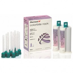 Колорбайт Рок (2*50 мл) A-силикон для регистрации прикуса, хроматический,  Zhermack (Colorbite Rock)