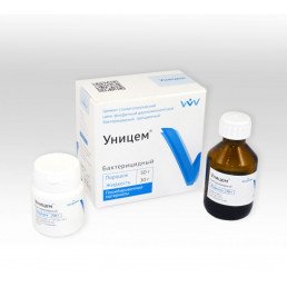 Уницем Бактерицидный (50 г+30 г) Цинкфосфатный цемент, ВладМиВа