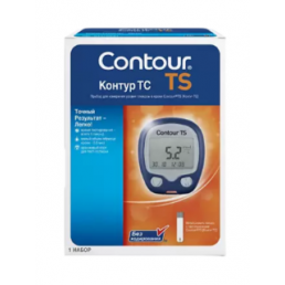 Глюкометр Контур ТС (Contour TS) без устройства прокалывания (1 шт) Ascensia Diabetes Care