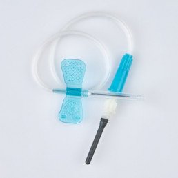Игла-бабочка 23G (0,6х19х190 мм) голубая (100 шт/уп) Chengdu Puth Medical 
