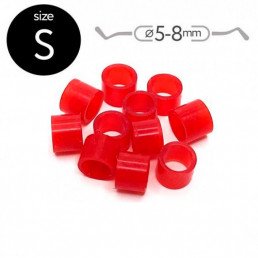 Маркировочные кольца для инструмента, S (5-8мм), красные, (50 шт) Fabri