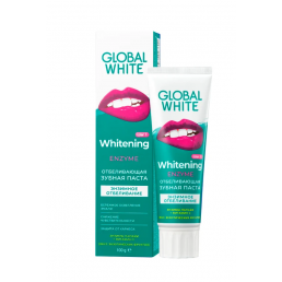 Зубная паста GLOBAL WHITE Enzyme Отбеливающая (100 г) RDA 70