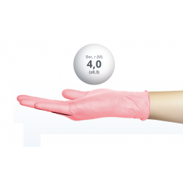 Перчатки нитрил, 100шт, Розовые (Flamingo) MediOk S(6-7)