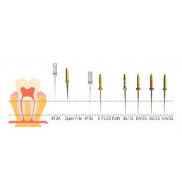 Е-Флекс Рец файл 25мм .06 ассорти №20-40 (4 шт/уп) Eighteeth (E-Flex REC) — фото №2